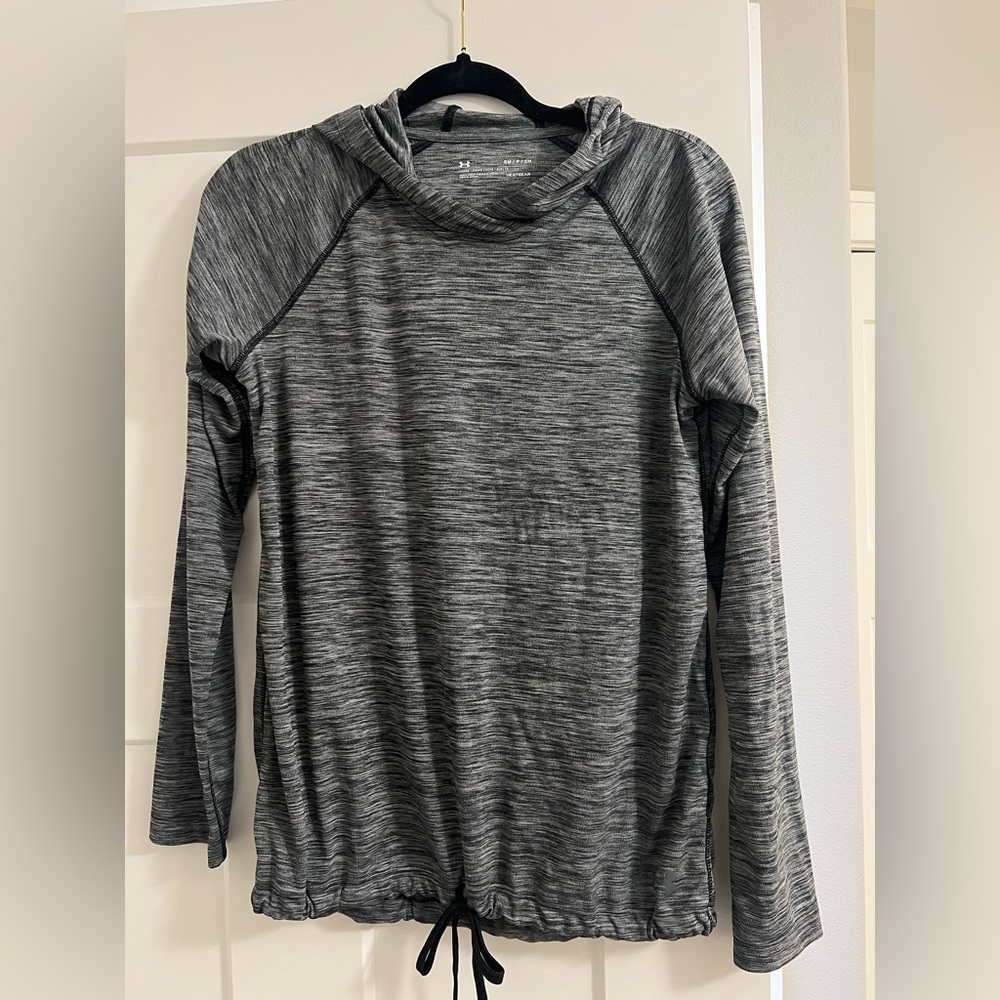 Under Armour Black and Gray HeatGear Hoodie